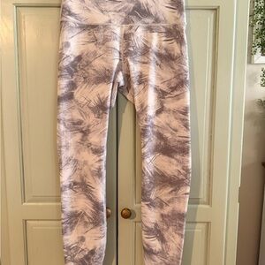 lululemon athletica Soft Pink & Gray Brushstroke Leggings